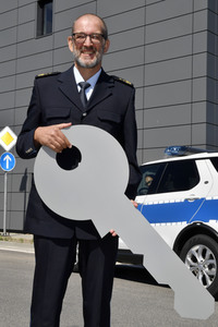 Fototermin zur Fertigstellung des Dienstgebäudes der Bundespolizei am BER in Berlin