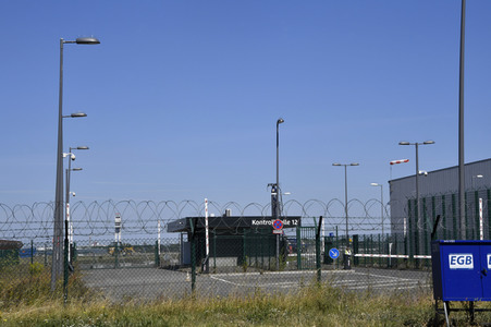 Fototermin zur Fertigstellung des Dienstgebäudes der Bundespolizei am BER in Berlin