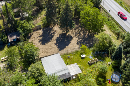 Garten des Verdächtigen im Vermisstenfall Maddie McCann in Seelze