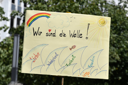 Protest gegen Corona-Maßnahmen in Berlin