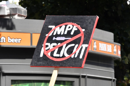 Protest gegen Corona-Maßnahmen in Berlin