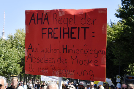 Protest gegen Corona-Maßnahmen in Berlin