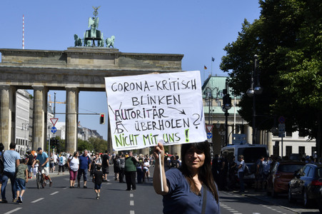 Protest gegen Corona-Maßnahmen in Berlin