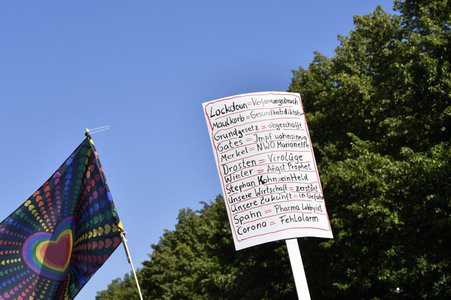 Protest gegen Corona-Maßnahmen in Berlin