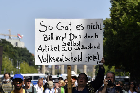 Protest gegen Corona-Maßnahmen in Berlin