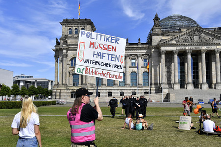 Protest gegen Corona-Maßnahmen in Berlin