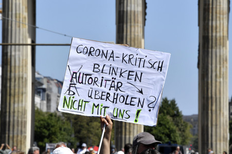 Protest gegen Corona-Maßnahmen in Berlin