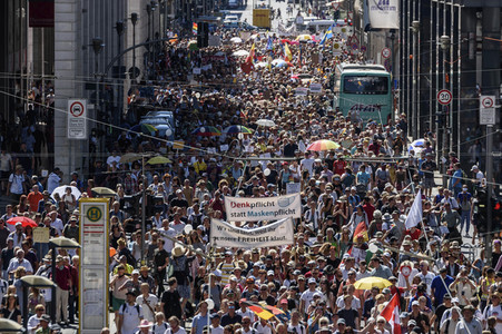 Protest gegen Corona-Maßnahmen in Berlin