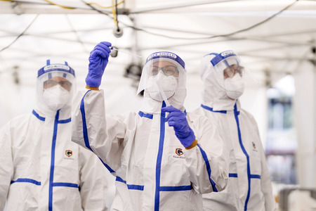 Corona-Testzentrum am Flufhafen Köln Bonn