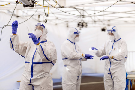 Corona-Testzentrum am Flufhafen Köln Bonn