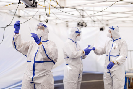 Corona-Testzentrum am Flufhafen Köln Bonn