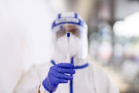 Corona-Testzentrum am Flufhafen Köln Bonn