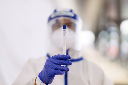 Corona-Testzentrum am Flufhafen Köln Bonn