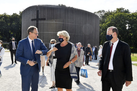 Gedenkveranstaltung zum Jahrestag des Baus der Berliner Mauer in Berlin