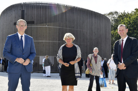 Gedenkveranstaltung zum Jahrestag des Baus der Berliner Mauer in Berlin