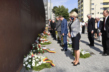 Gedenkveranstaltung zum Jahrestag des Baus der Berliner Mauer in Berlin