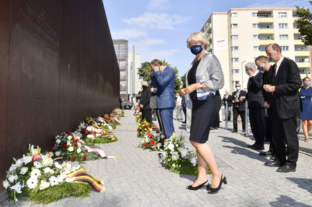 Gedenkveranstaltung zum Jahrestag des Baus der Berliner Mauer in Berlin