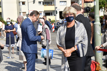 Gedenkveranstaltung zum Jahrestag des Baus der Berliner Mauer in Berlin