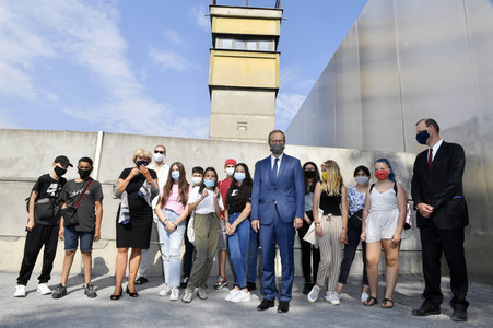 Gedenkveranstaltung zum Jahrestag des Baus der Berliner Mauer in Berlin