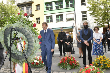 Gedenkveranstaltung zum Jahrestag des Baus der Berliner Mauer in Berlin