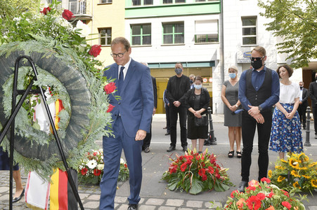 Gedenkveranstaltung zum Jahrestag des Baus der Berliner Mauer in Berlin
