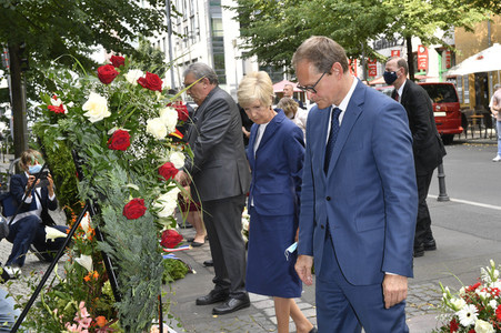 Gedenkveranstaltung zum Jahrestag des Baus der Berliner Mauer in Berlin