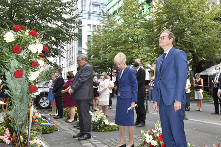 Gedenkveranstaltung zum Jahrestag des Baus der Berliner Mauer in Berlin