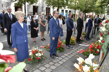 Gedenkveranstaltung zum Jahrestag des Baus der Berliner Mauer in Berlin