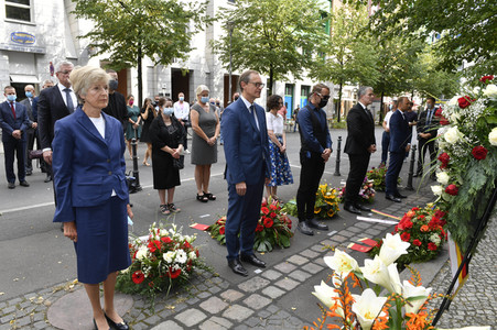 Gedenkveranstaltung zum Jahrestag des Baus der Berliner Mauer in Berlin