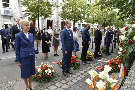 Gedenkveranstaltung zum Jahrestag des Baus der Berliner Mauer in Berlin