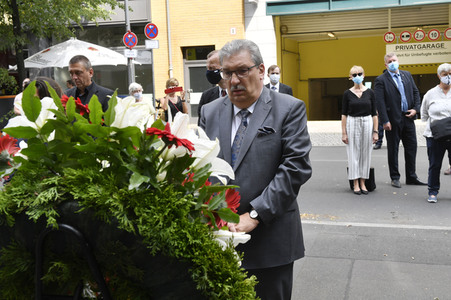 Gedenkveranstaltung zum Jahrestag des Baus der Berliner Mauer in Berlin