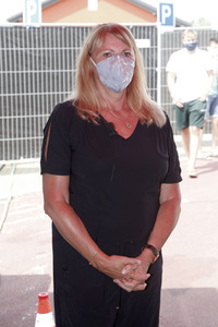 Vorstellung eines Corona-Testcenters für Reiserückkehrer an Autobahn A4 bei Görlitz