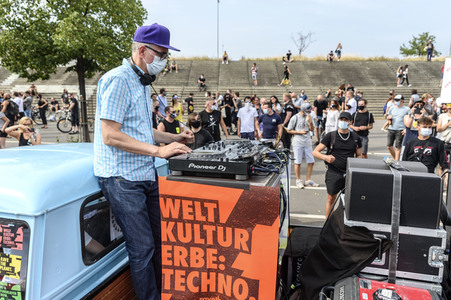 Demonstration 'Rettet die Veranstaltungsbranche' in Berlin