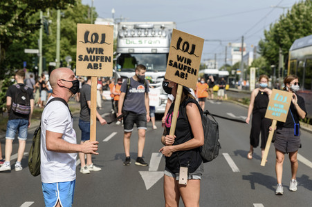 Demonstration 'Rettet die Veranstaltungsbranche' in Berlin