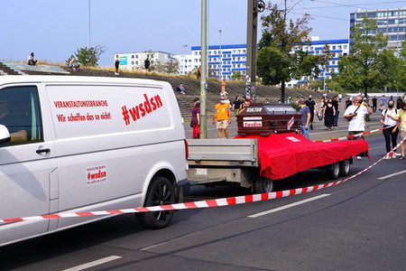 Demonstration 'Rettet die Veranstaltungsbranche' in Berlin