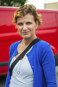 Katja Kipping beim Talk 'Das Rote Wohnzimmer' in Dresden