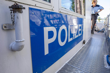 Wasserschutzpolizei auf dem Bodensee bei Überlingen