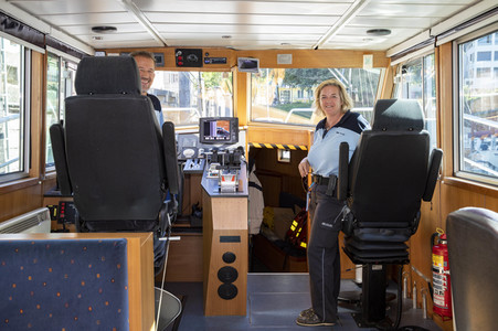 Wasserschutzpolizei auf dem Bodensee bei Überlingen