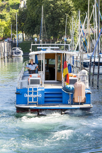 Wasserschutzpolizei auf dem Bodensee bei Überlingen