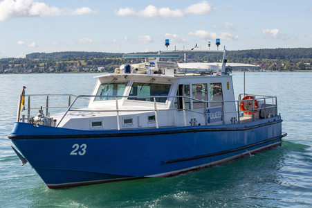 Wasserschutzpolizei auf dem Bodensee bei Überlingen