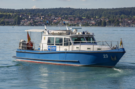 Wasserschutzpolizei auf dem Bodensee bei Überlingen