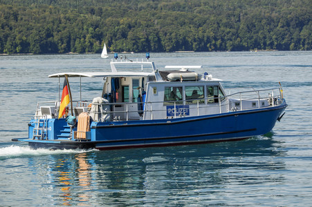 Wasserschutzpolizei auf dem Bodensee bei Überlingen