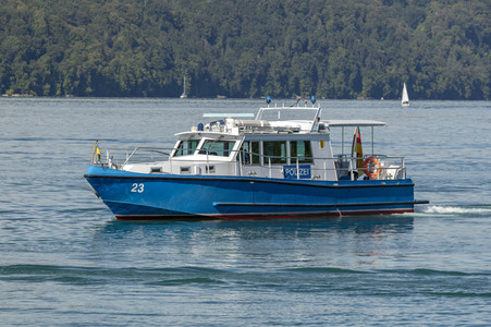 Wasserschutzpolizei auf dem Bodensee bei Überlingen