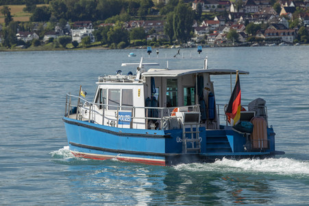 Wasserschutzpolizei auf dem Bodensee bei Überlingen