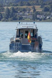 Wasserschutzpolizei auf dem Bodensee bei Überlingen