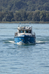 Wasserschutzpolizei auf dem Bodensee bei Überlingen