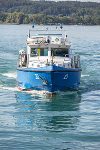 Wasserschutzpolizei auf dem Bodensee bei Überlingen