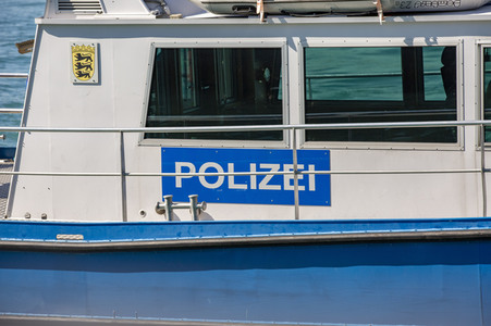 Wasserschutzpolizei auf dem Bodensee bei Überlingen