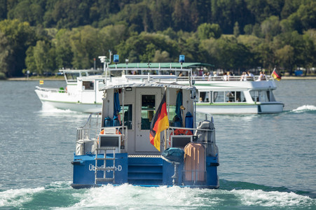 Wasserschutzpolizei auf dem Bodensee bei Überlingen