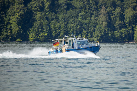 Wasserschutzpolizei auf dem Bodensee bei Überlingen